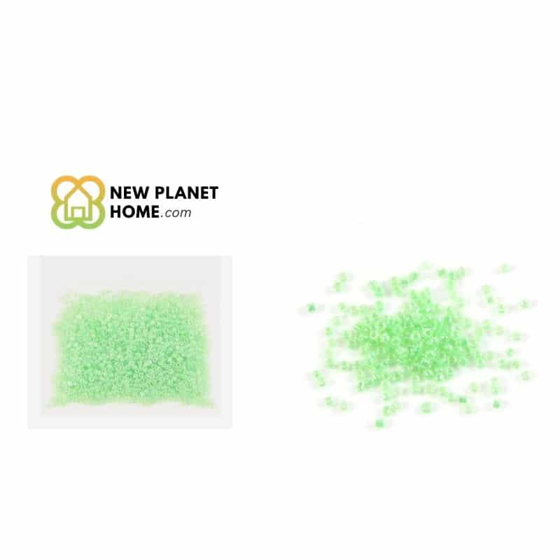 Perla verde prado pastel 2mm 10g/paquete