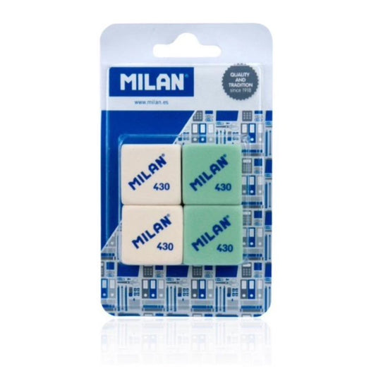 Goma de borrar milan 4uds