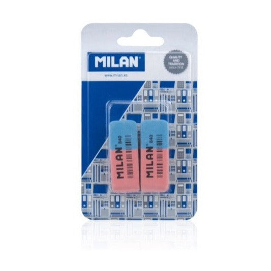 Goma de borrar milan 2uds