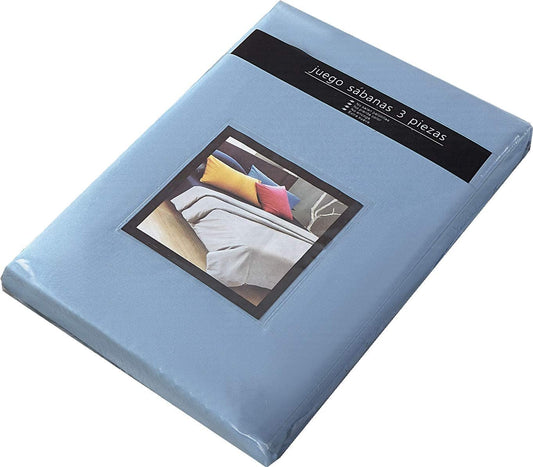 Juego de Sábanas 3 Piezas Azul [Medidas a elegir]
