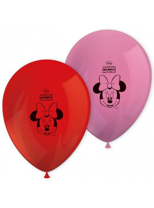Globos de Minnie Happy Helpers látex pack 8 Uds