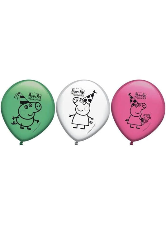 Globos Peppa Pig 8 Uds