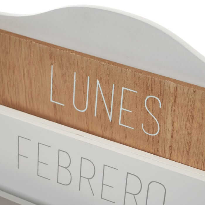 Calendario mdf 21,50 x 6,00 x 26,00 cm