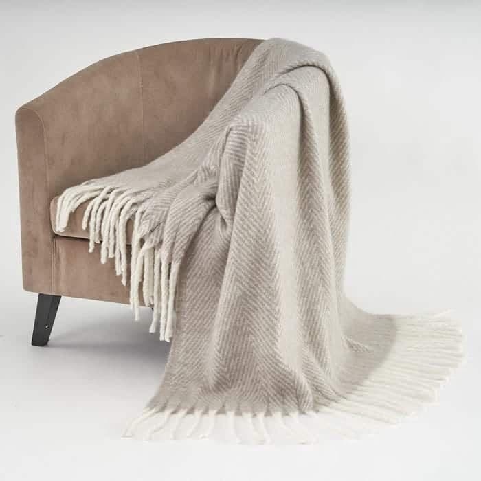 Manta warm poliester gris 130 x 170 cm