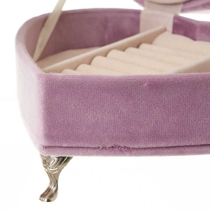 Joyero MDF-Terciopelo 17x15,50x13 cm Sillón Corazón