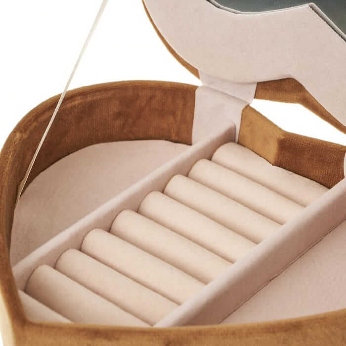 Joyero MDF-Terciopelo 17x15,50x13 cm Sillón Corazón