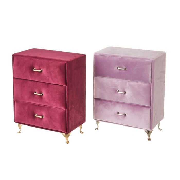 Joyero 2/c mdf-terciopelo 15,00 x 9,50 x 19,50 cm