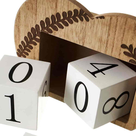 Calendario Madera 15,5x5,5x11cm