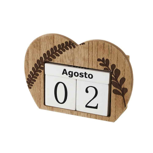 Calendario Madera 15,5x5,5x11cm