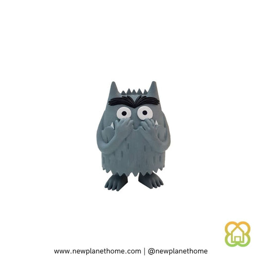 Figurita Monstruo gris - miedoso
