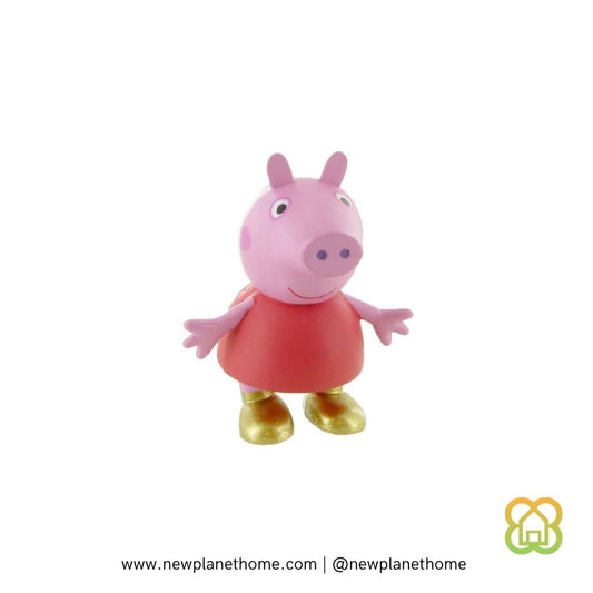 Figurita Peppa Pig botas de oro