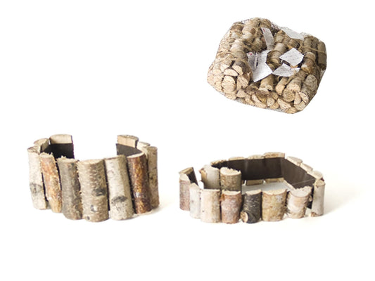 Valla troncos madera surtida