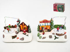 Escena de Navidad 18.5x10x13cm 2 surt.