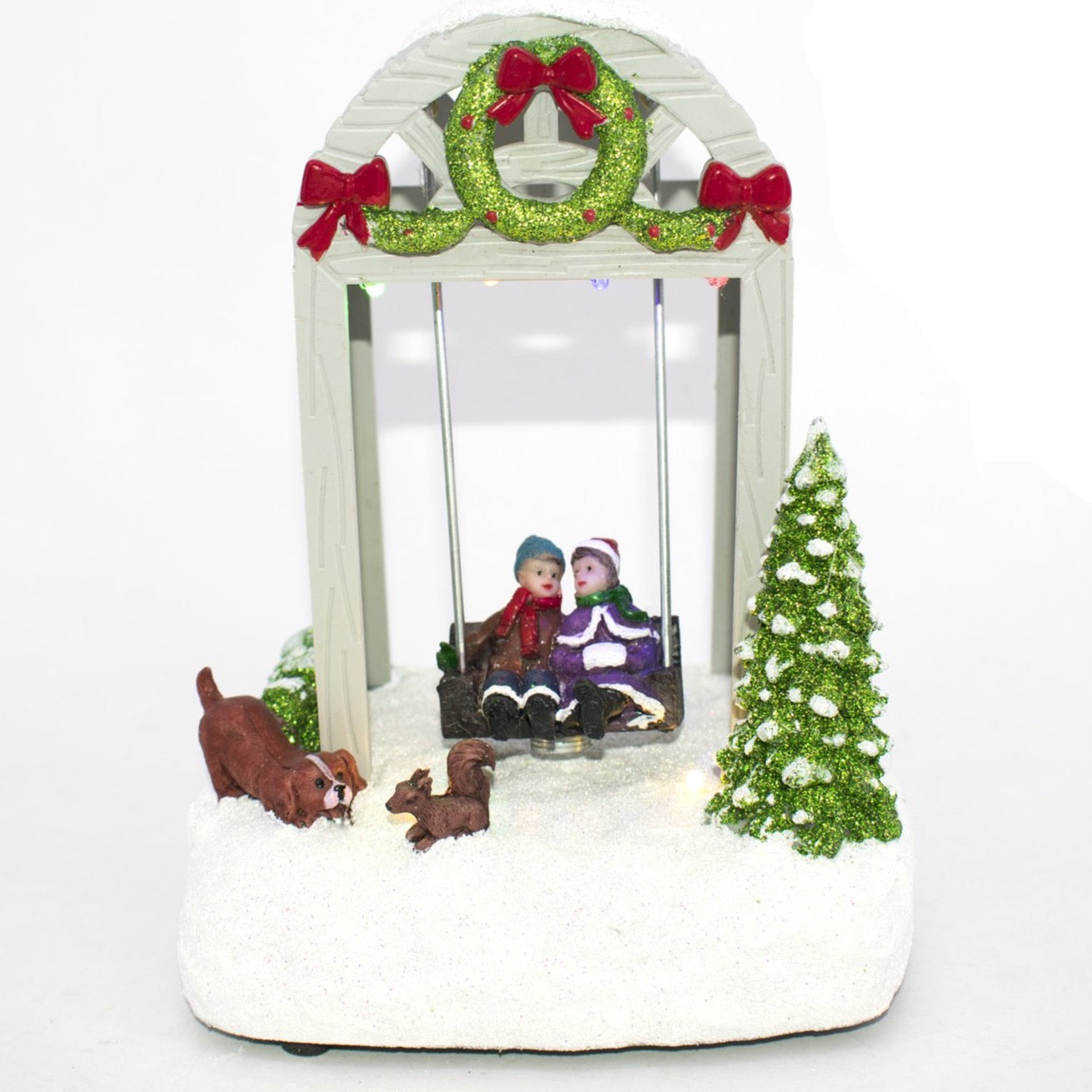 Pérgola C/Columpio 6 LED 14x11x17.5cm