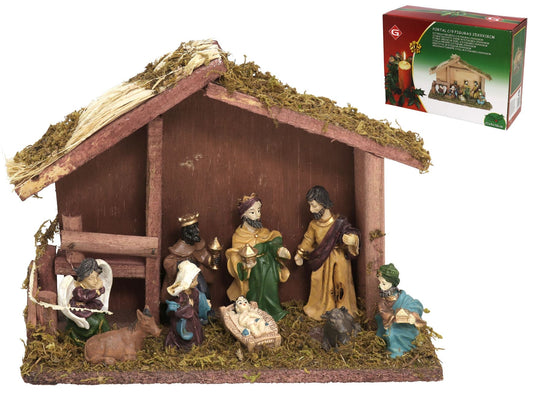 Portal c/9 figuras 25x9x18cm