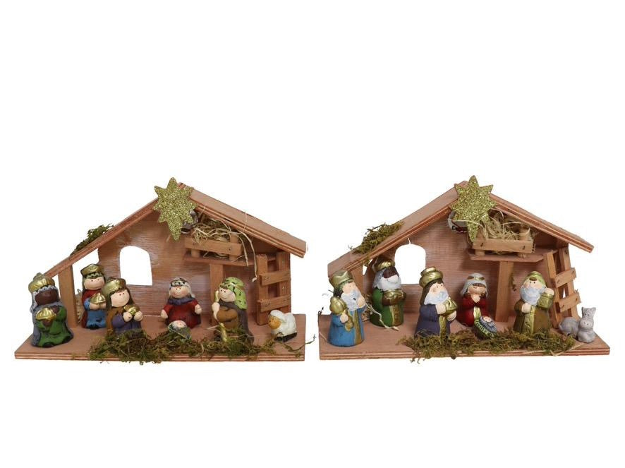 Nacimiento infantil nature 1 LED 28x17cm