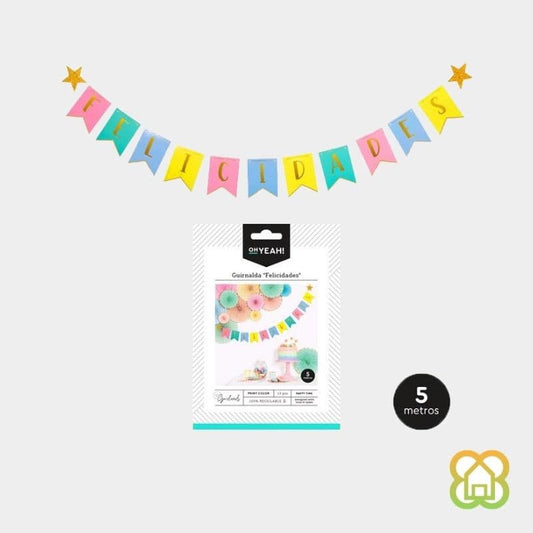 Guirnalda felicidades cartón 5m