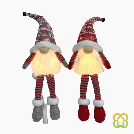 Gnomo Sentado Ariel 1LED 17x11x58 cm