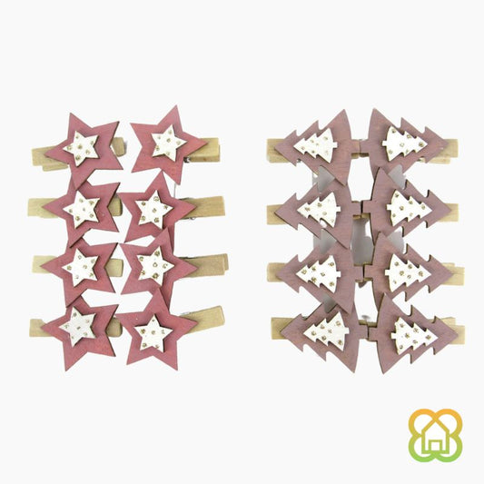 Pinzas Figura 2D 13.5x9cm X8