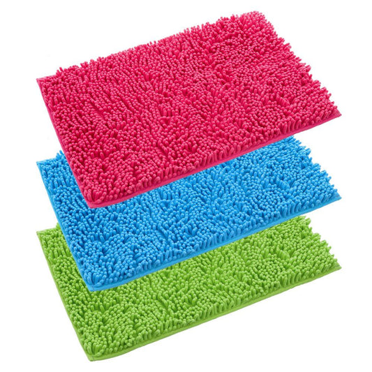 Alfombra baño chenilla poliéster 60x40x2,40 cm