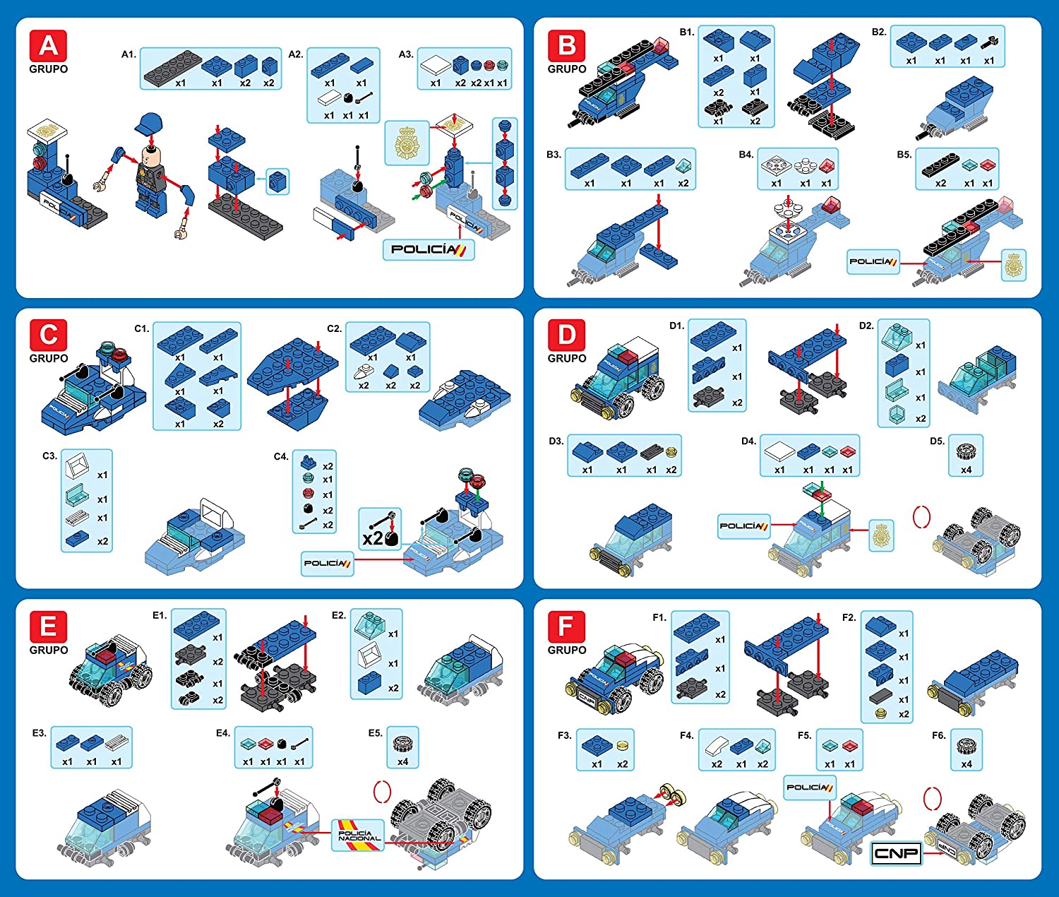 Coche construible a bloques CNP