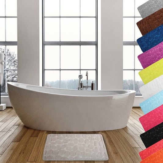 Alfombra de baño diseño piedras 40 x 60cm