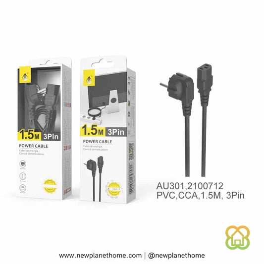 Cable de alimentación 3 pines 1.5m