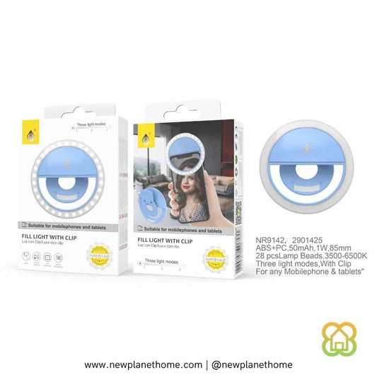 Aro luz LED con pinza [color a escoger]