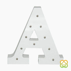 Letras Madera Blanca LED