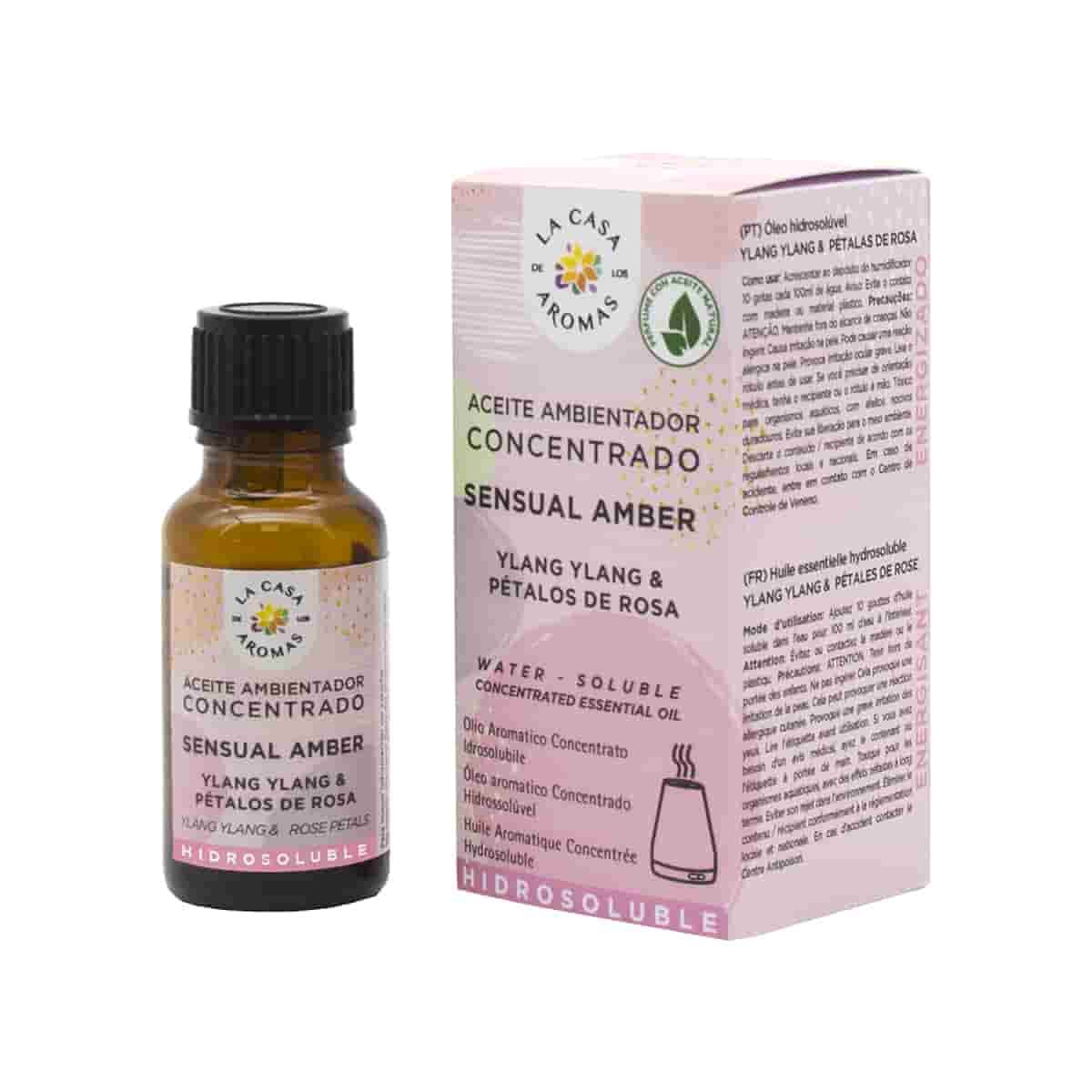 Aceite Aromático Concentrado Hidrosoluble Sensual Amber 15 ml