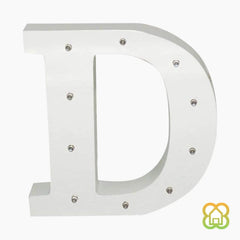 Letras Madera Blanca LED