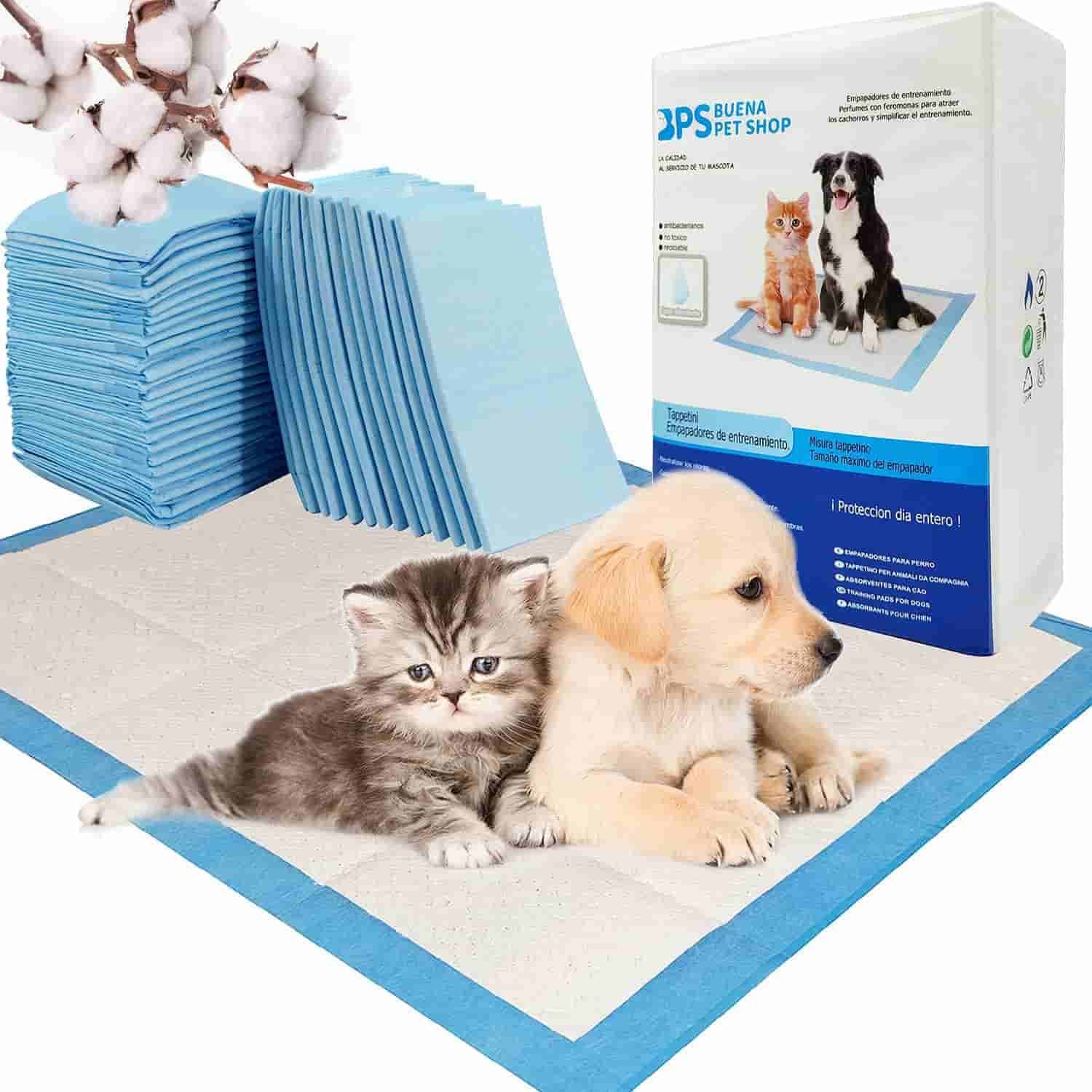 Empapadores de entrenamiento para perros 60X60 cm | 10 Pzs