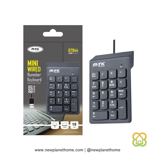 Teclado numérico con cable