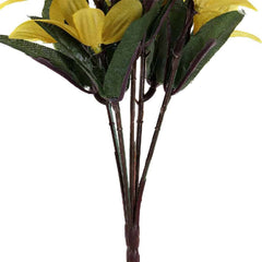 Ramo Flores de Plástico Amarrilo 15 x 15 x 37cm