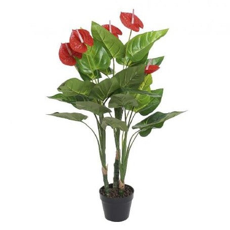 Planta PVC 70x70x110 cm Anthurium Verde