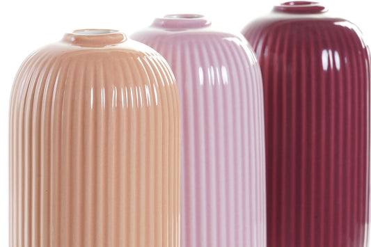 Jarrón porcelana 8,3x8,3x16,5 3 surt.