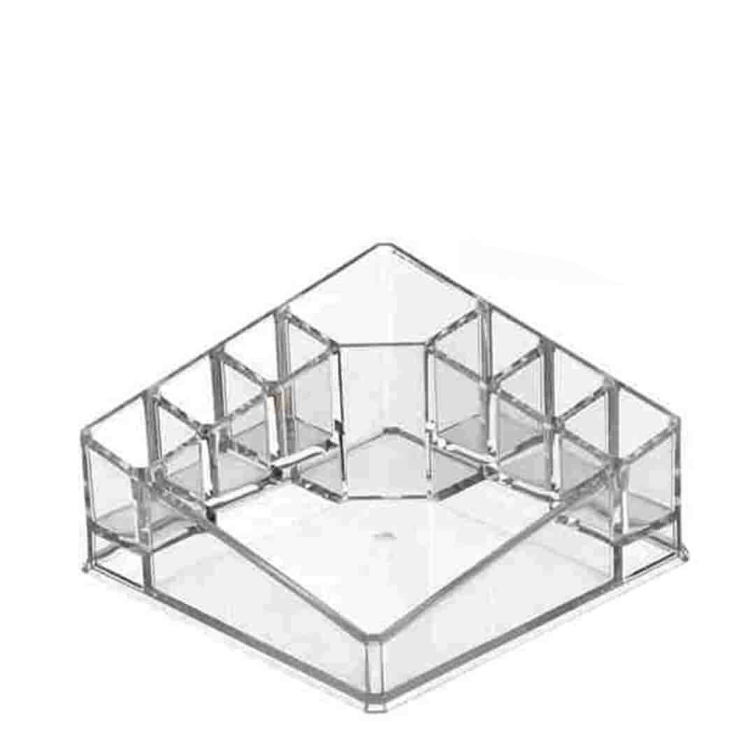 Organizador comestico cuadrado 14x14cm