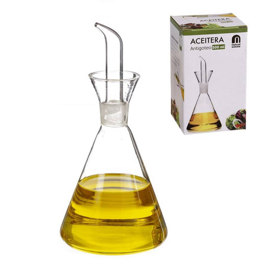 Aceitera de Cristal Antigoteo Capacidad 500 ml