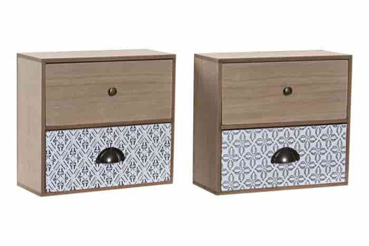 Joyero mdf metal 22x9x20 mosaico 2 surt.