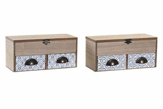 Caja mdf metal 24x10x11 mosaico 2 surt.