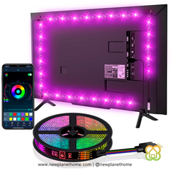 Tira led RGB multicolor 5M con control móvil.