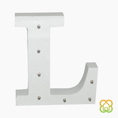 Letras Madera Blanca LED