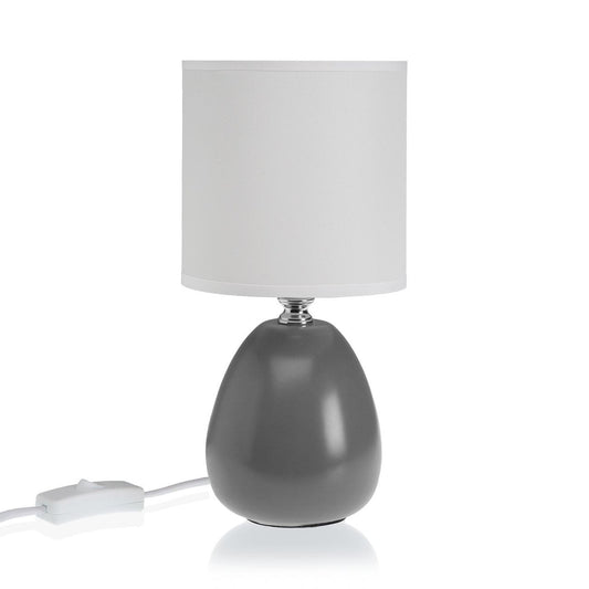 Lámpara de Cerámica Gris Básic 13 x 13 x 27cm