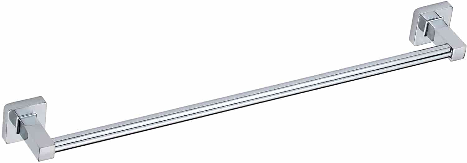 Toallero Mural de CINC Cromado Lucca, Plateado, 45x6x4.5 cm