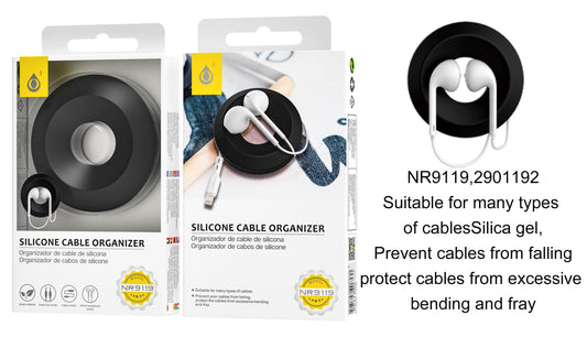 Organizador de cables de silicona