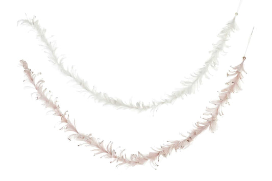 Guirnalda pluma 150x5x5cm 2 surtidos