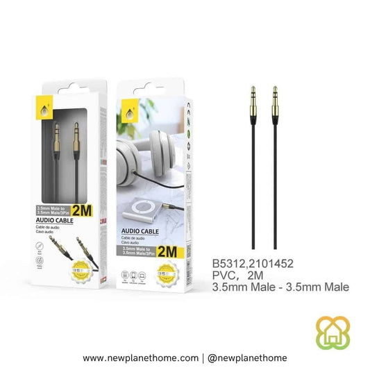 Cable AUX Jack 3.5mm 2M