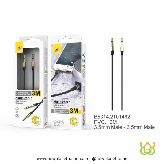 Cable AUX Jack 3.5mm 3M