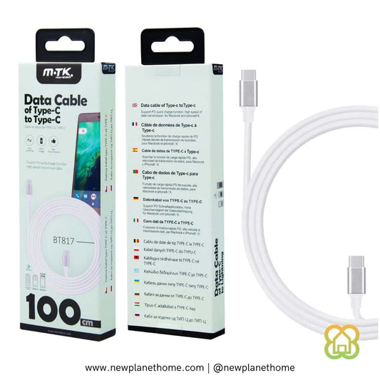 Cable PD Type-C 1m [Color a escoger]