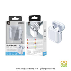 Funda AirPods 1º y 2º generación con mosquetón transparente
